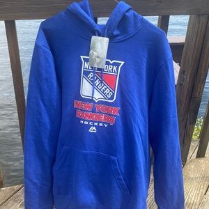 New York Rangers Hoodie by Majestic